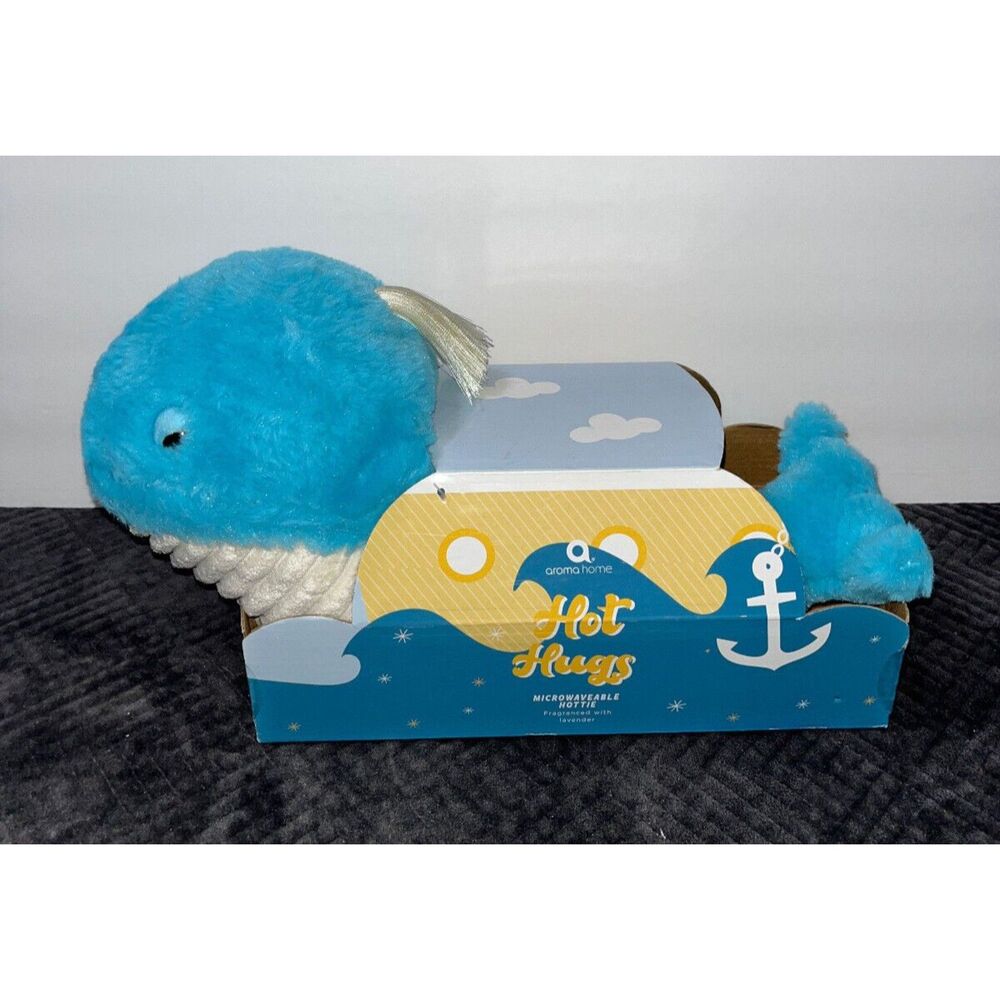 Aroma Home Hot Hugs WHALE Microwavable Animal Hottie Fragranced w/Lavender *NEW